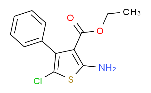 CAS No. 1313504-95-8, ethyl 2-amino-5-chloro-4-phenylthiophene-3-carboxylate