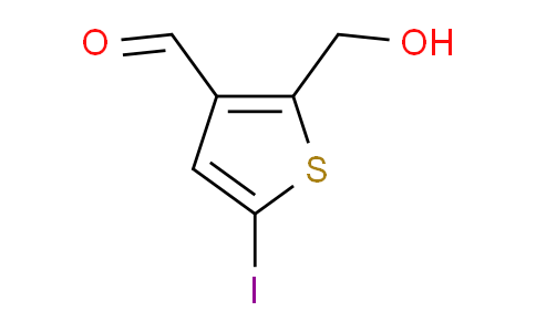 CAS No. 185395-87-3, 2-(hydroxymethyl)-5-iodothiophene-3-carbaldehyde