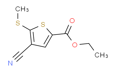 CAS No. 116170-84-4, Ethyl 4-cyano-5-(methylthio)thiophene-2-carboxylate