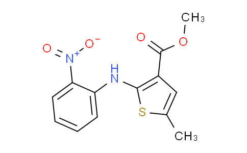CAS No. 72242-31-0, Methyl 5-methyl-2-((2-nitrophenyl)amino)thiophene-3-carboxylate