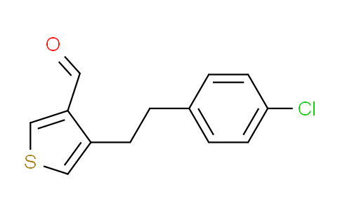 CAS No. 1007387-40-7, 4-(4-chlorophenethyl)thiophene-3-carbaldehyde