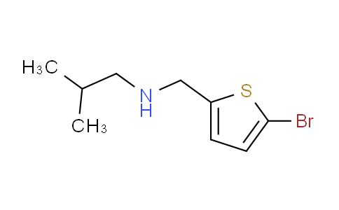 CAS No. 1019531-99-7, N-((5-Bromothiophen-2-yl)methyl)-2-methylpropan-1-amine