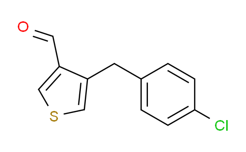 CAS No. 1007387-46-3, 4-(4-chlorobenzyl)thiophene-3-carbaldehyde