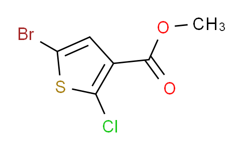 CAS No. 1243475-64-0, methyl 5-bromo-2-chlorothiophene-3-carboxylate