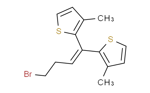 CAS No. 109857-81-0, 2,2'-(4-bromobut-1-ene-1,1-diyl)bis(3-methylthiophene)