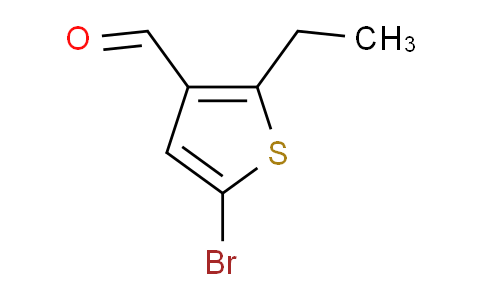 CAS No. 1150223-09-8, 5-bromo-2-ethylthiophene-3-carbaldehyde