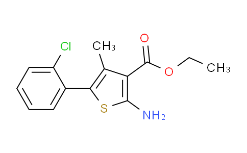 CAS No. 1213791-75-3, ethyl 2-amino-5-(2-chlorophenyl)-4-methylthiophene-3-carboxylate