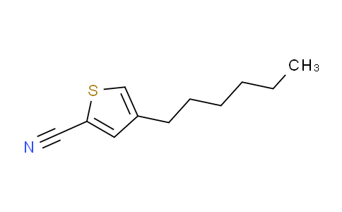 CAS No. 1224430-39-0, 4-hexylthiophene-2-carbonitrile