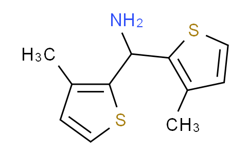 CAS No. 1250318-70-7, Bis(3-methylthiophen-2-yl)methanamine