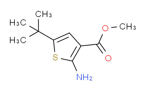 CAS No. 216574-71-9, Methyl 2-amino-5-tert-butylthiophene-3-carboxylate