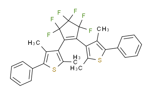 CAS No. 172612-67-8, 4,4'-(perfluorocyclopent-1-ene-1,2-diyl)bis(3,5-dimethyl-2-phenylthiophene)