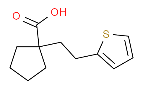 CAS No. 62953-89-3, 1-(2-(thiophen-2-yl)ethyl)cyclopentane-1-carboxylic acid