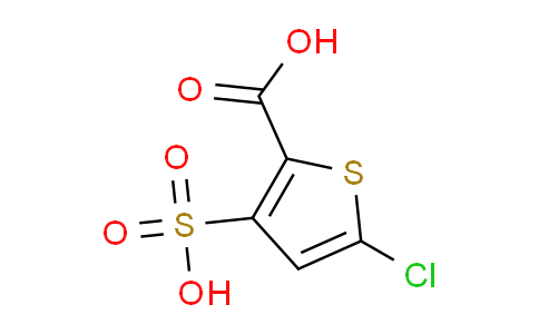 CAS No. 187746-94-7, 5-chloro-3-sulfothiophene-2-carboxylic acid