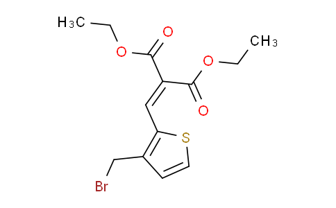 CAS No. 104085-30-5, Diethyl 2-{[3-(bromomethyl)-2-thienyl]-methylene}malonate