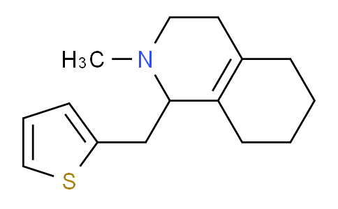 CAS No. 89413-11-6, 2-Methyl-1-(thiophen-2-ylmethyl)-1,2,3,4,5,6,7,8-octahydroisoquinoline