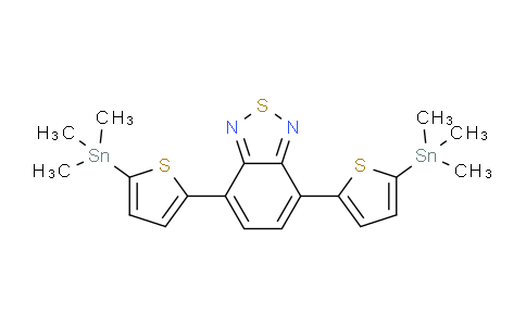 CAS No. 1025451-57-3, 4,7-Bis(5-(trimethylstannyl)thiophen-2-yl)benzo[c][1,2,5]thiadiazole