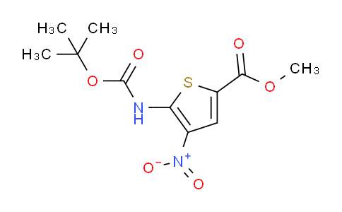 CAS No. 1351238-59-9, Methyl 5-((tert-butoxycarbonyl)amino)-4-nitrothiophene-2-carboxylate