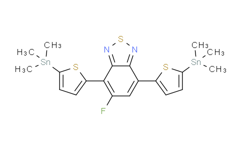 CAS No. 1611002-56-2, 5-Fluoro-4,7-bis(5-(trimethylstannyl)thiophen-2-yl)benzo[c][1,2,5]thiadiazole