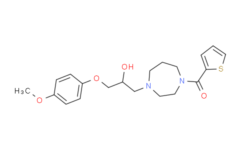 CAS No. 646455-98-3, (4-(2-Hydroxy-3-(4-methoxyphenoxy)propyl)-1,4-diazepan-1-yl)(thiophen-2-yl)methanone