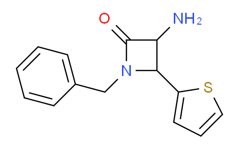 CAS No. 1291488-18-0, 3-Amino-1-benzyl-4-(thiophen-2-yl)azetidin-2-one