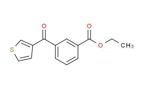 CAS No. 896618-51-2, 3-(3-Carboethoxybenzoyl)thiophene