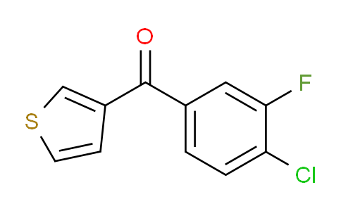 CAS No. 898771-18-1, 3-(4-Chloro-3-fluorobenzoyl)thiophene