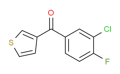 CAS No. 898771-21-6, 3-(3-Chloro-4-fluorobenzoyl)thiophene