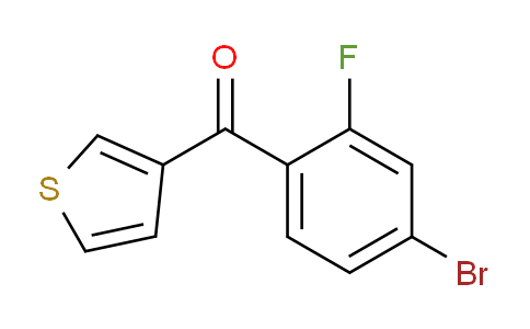 CAS No. 898771-38-5, 3-(4-Bromo-2-fluorobenzoyl)thiophene