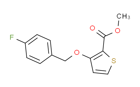 CAS No. 338417-95-1, Methyl 3-((4-fluorobenzyl)oxy)thiophene-2-carboxylate