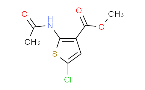 CAS No. 22288-82-0, Methyl 2-acetamido-5-chlorothiophene-3-carboxylate