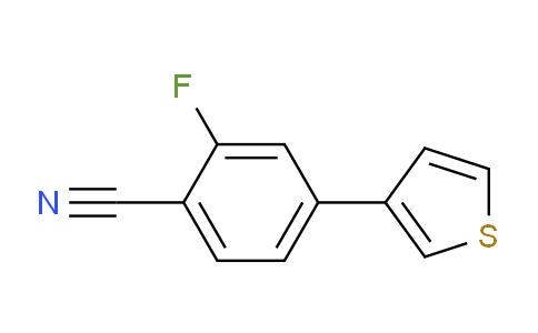 CAS No. 886361-69-9, 2-Fluoro-4-(thiophen-3-yl)benzonitrile