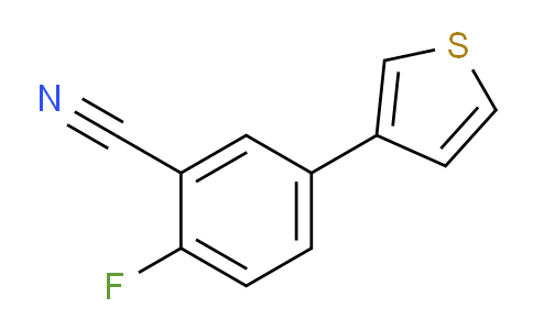 CAS No. 886361-71-3, 2-Fluoro-5-(thiophen-3-yl)benzonitrile
