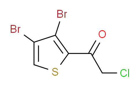 CAS No. 62673-71-6, 2-Chloro-1-(3,4-dibromothiophen-2-yl)ethanone