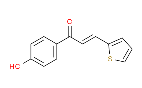 CAS No. 97727-87-2, 1-(4-Hydroxyphenyl)-3-(thiophen-2-yl)prop-2-en-1-one