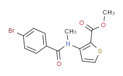 CAS No. 1033463-43-2, Methyl 3-(4-bromo-N-methylbenzamido)thiophene-2-carboxylate