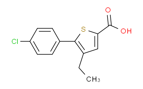 CAS No. 861226-90-6, 5-(4-Chlorophenyl)-4-ethylthiophene-2-carboxylic acid