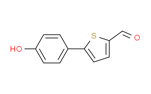 CAS No. 893740-97-1, 4-(5-Formylthiophen-2-yl)phenol