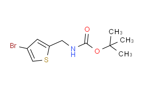 CAS No. 479090-39-6, tert-butyl ((4-bromothiophen-2-yl)methyl)carbamate