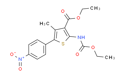 CAS No. 308831-93-8, ethyl 2-(ethoxycarbonylamino)-4-methyl-5-(4-nitrophenyl)thiophene-3-carboxylate