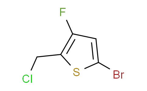 CAS No. 1822621-65-7, 5-bromo-2-(chloromethyl)-3-fluorothiophene