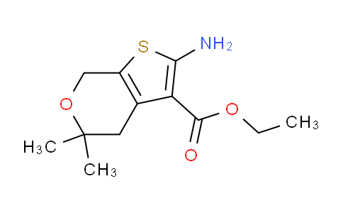CAS No. 64792-51-4, ethyl 2-amino-5,5-dimethyl-4,7-dihydro-5H-thieno[2,3-c]pyran-3-carboxylate