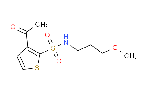CAS No. 1072782-83-2, 3-acetyl-N-(3-methoxypropyl)thiophene-2-sulfonamide