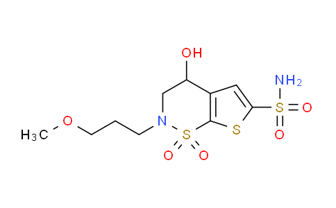 CAS No. 154127-40-9, 4-hydroxy-2-(3-methoxypropyl)-3,4-dihydro-2H-thieno[3,2-e][1,2]thiazine-6-sulfonamide 1,1-dioxide