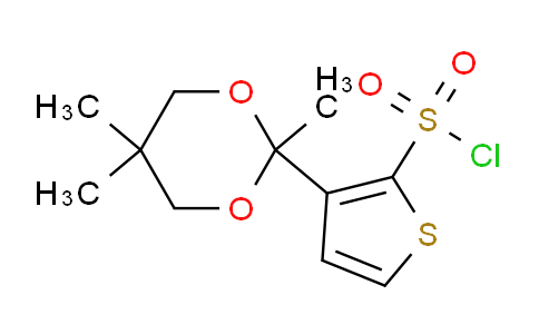 CAS No. 199724-39-5, 3-(2,5,5-trimethyl-1,3-dioxan-2-yl)thiophene-2-sulfonyl chloride
