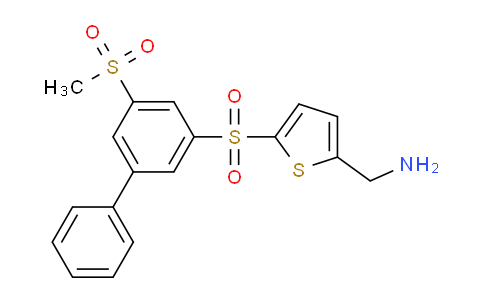 CAS No. 2126134-01-6, 5-Aminomethyl-2-(5-methanesulfonyl-biphenyl-3- sulfonyl)-thiophene