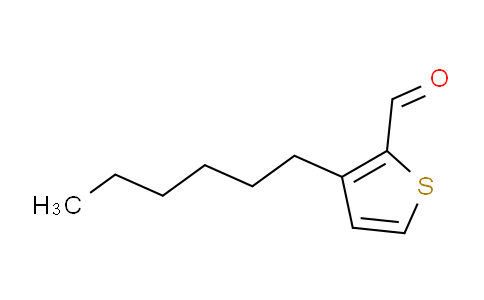 CAS No. 222554-28-1, 3-Hexylthiophene-2-carbaldehyde