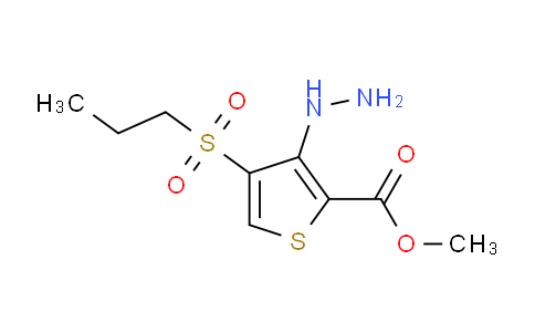CAS No. 175202-01-4, Methyl 3-hydrazinyl-4-(propylsulfonyl)thiophene-2-carboxylate