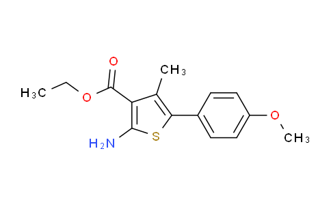 CAS No. 165809-38-1, Ethyl 2-amino-5-(4-methoxyphenyl)-4-methylthiophene-3-carboxylate