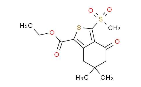 CAS No. 172516-46-0, Ethyl 6,6-dimethyl-3-(methylsulfonyl)-4-oxo-4,5,6,7-tetrahydrobenzo[c]thiophene-1-carboxylate