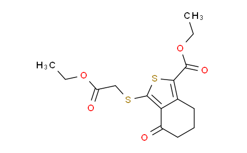 CAS No. 172516-34-6, Ethyl 3-((2-ethoxy-2-oxoethyl)thio)-4-oxo-4,5,6,7-tetrahydrobenzo[c]thiophene-1-carboxylate